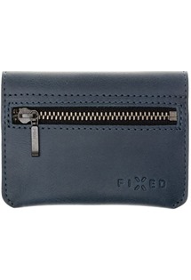FIXED Tripple Wallet kožená peněženka z pravé hovězí kůže modrá