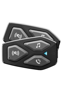 CellularLine Interphone U-COM3 Bluetooth headset pro uzavřené a otevřené přilby Twin Pack