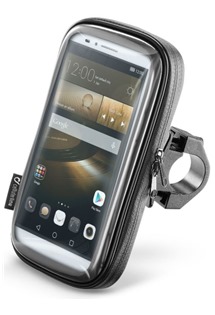 CellularLine Interphone SMART voděodolné pouzdro na řídítka do velikosti 6,5 černé