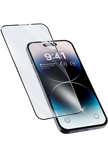 Cellularline CAPSULE tvrzené sklo pro Apple iPhone 14 Plus / 14 Pro Max černé