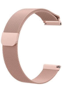 RhinoTech Milanese univerzální řemínek milánský tah 18mm Quick Release pro smartwatch růžovo-zlatý