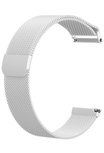 RhinoTech Milanese univerzální řemínek milánský tah 18mm Quick Release pro smartwatch stříbrný