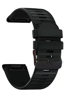 RhinoTech Strap silikonový sportovní řemínek 22mm QuickFit pro Garmin černý