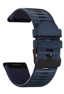 RhinoTech Strap silikonový sportovní řemínek 22mm QuickFit pro Garmin tmavě modrý
