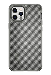 ITSKINS Ballistic Nylon odolný zadní kryt pro Apple iPhone 12 Pro Max šedý