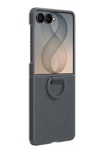 Samsung silikonov� zadn� kryt s krou�kem na prst pro Samsung Galaxy Z Flip8 �ern�
