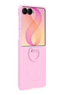 Samsung silikonov� zadn� kryt s krou�kem na prst pro Samsung Galaxy Z Flip8 r��ov�