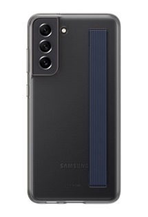 Samsung poloprůhledný zadní kryt s poutkem pro Samsung Galaxy S21 FE 5G šedý (EF-XG990CB)