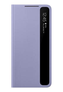 Samsung Clear View flipové pouzdro pro Samsung Galaxy S21+ fialové - rozbaleno