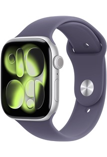 Apple Watch Series 11 46mm Silver + Purple Fog Sport Band S/M