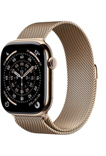 Apple Watch Series 11 42mm Cellular Gold Titanium + Gold Milanese Loop