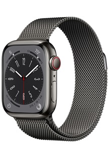 Apple Watch Series 8 Cellular 41mm Graphite Steel/Graphite Milanese Loop