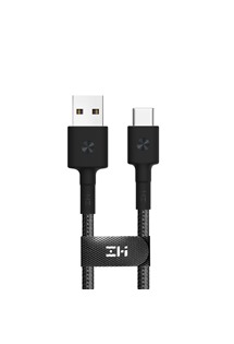 Xiaomi Mi Braided USB-A/USB-C černý kabel