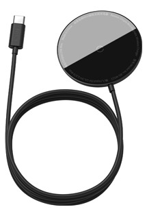 Baseus Simple Mini 15W magnetická bezdrátová nabíječka s podporou MagSafe černá