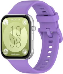 CELLFISH silikonový řemínek pro Huawei Watch Fit 3 / Fit 4 / Fit 4 Pro / Fit 5 / Fit 5 Pro fialový