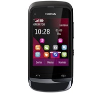 Nokia C2-02 Chrome Black