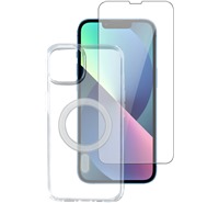 4smarts 360° X-Pro Full Frame tvrzené sklo černé + zadní kryt MagSafe pro Apple iPhone 13