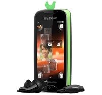 Sony Ericsson WT13i Mix Walkman Green bird on Black