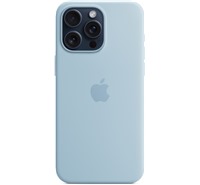 Apple silikonov zadn kryt s podporou MagSafe pro Apple iPhone 15 Pro Max svtle modr