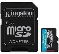 Kingston microSDXC 256GB Canvas Go! Plus + SD adaptér