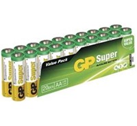 GP AAA alkalick baterie, 20ks