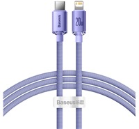 Baseus Crystal Shine Series USB-C / Lightning 20W 1,2m opleten fialov kabel