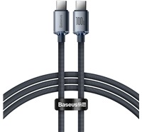 Baseus Crystal Shine Series USB-C / USB-C 100W 1,2m opleten ern kabel