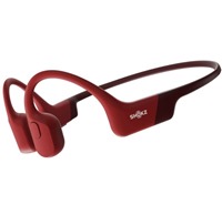 Shokz OpenRun bezdrátová sportovní open-ear sluchátka červená SLEVA na FIXED 20W nabíječka s PD