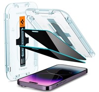 Spigen Glass EZ Fit Privacy tvrzen sklo pro Apple iPhone 14 Pro Max ern 2ks