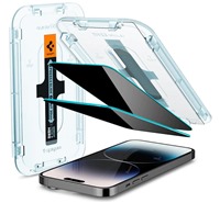 Spigen Glass EZ Fit Privacy tvrzen sklo pro Apple iPhone 14 Pro ern 2ks