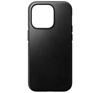 Nomad Modern Leather MagSafe zadn kryt pro Apple iPhone 14 Pro ern
