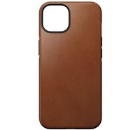 Nomad Modern Leather MagSafe zadn kryt pro Apple iPhone 14 tmav hnd