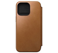 Nomad Modern Leather Folio koen flipov pouzdro pro Apple iPhone 15 Pro Max svtle hnd