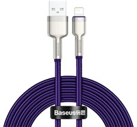 Baseus Cafule Series USB-A / Lightning 2m opleten fialov kabel