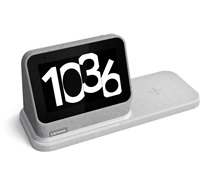 Lenovo Smart Clock 2 chytré domácí hodiny s reproduktorem a Qi nabíječkou šedé - PROMO