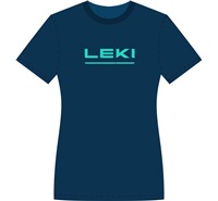 LEKI Logo T-Shirt LEKI Women, dark denim-mint, L