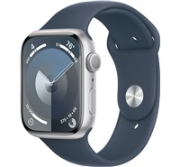 Apple Watch Series 9 45mm Silver / Storm Blue S / M