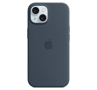 Apple silikonov zadn kryt s podporou MagSafe pro Apple iPhone 15 boukov modr