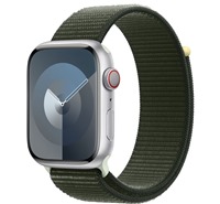 Apple Sport Loop provlkac sportovn emnek pro Apple Watch 42 / 44 / 45 / 49mm cypiov zelen