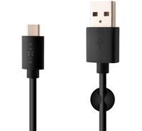 FIXED USB-A / USB-C 2m ern kabel