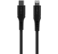 FIXED Liquid silicone USB-C / Lightning 60W 0,5m ern kabel