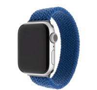 FIXED Elastický nylonový řemínek velikost XS pro Apple Watch 38/40/41mm modrý