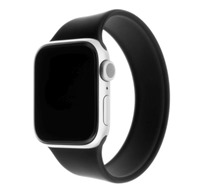 FIXED Silicone Strap elastick silikonov emnek pro Apple Watch 42 / 44 / 45 / 49mm ern XL