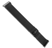 FIXED 20mm síťovaný nerezový řemínek pro smartwatch černý