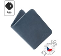 FIXED Smile Wallet XL kožená peněženka se smart trackerem FIXED Smile PRO modrá