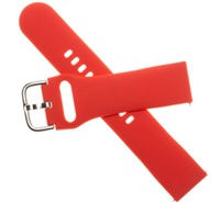 FIXED 20mm silikonový řemínek pro smartwatch červený
