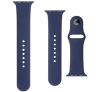 FIXED Silicone Strap Set silikonovch emnk pro Apple Watch 42 / 44 / 45 / 49mm modr