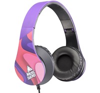 Music Sound drátová náhlavní sluchátka fialová