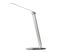 Solight WO37-W LED 12W stolní lampička stmívatelná s volbou teploty světla a USB bílý lesk