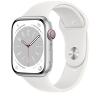 Apple Watch Series 8 Cellular 45mm Silver / White